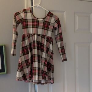 Hanna Andersson Plaid Kids Formal Dress - Red, Green, White